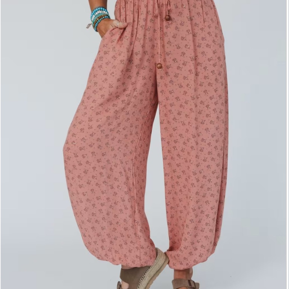 New! Three Bird Nest Emberlyn Women's Wide Leg Pants in Clay size Small - Picture 2 of 3